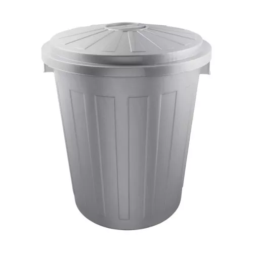 Waste container Mats 50L Maxi Ø50x55cm silver