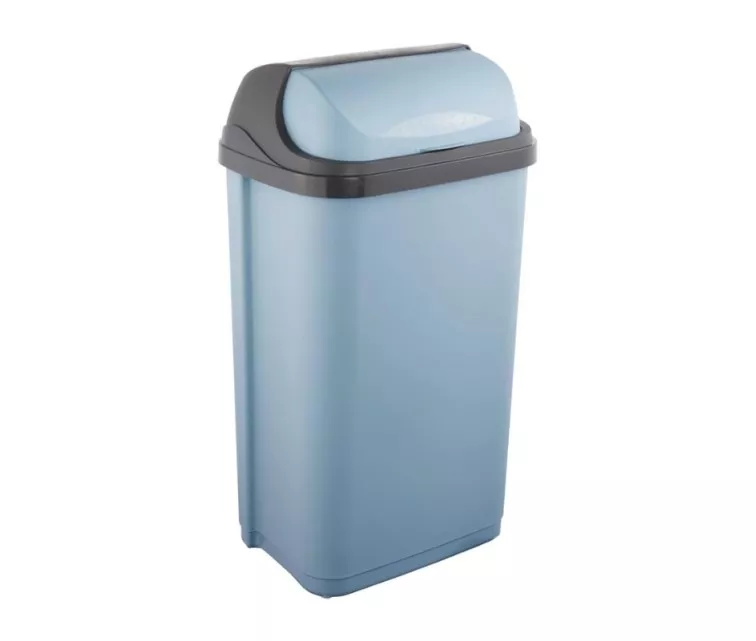 Pöörleva kaanega prügikast 50L Rasmus 39x29,5x67,5cm sinine