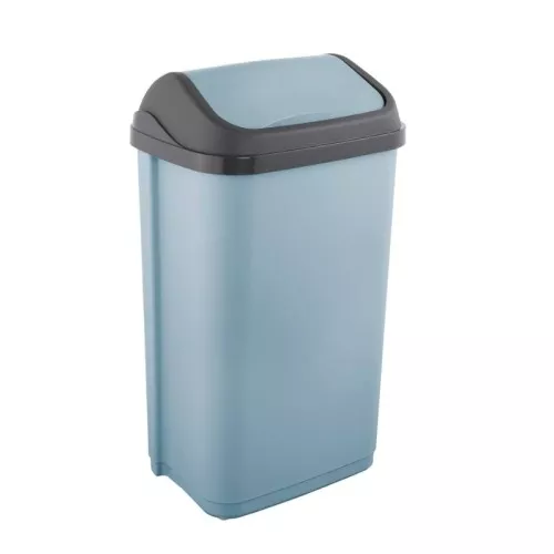 Мусорное ведро с вращающейся крышкой 50л Swantje 38.5x29x66см синее