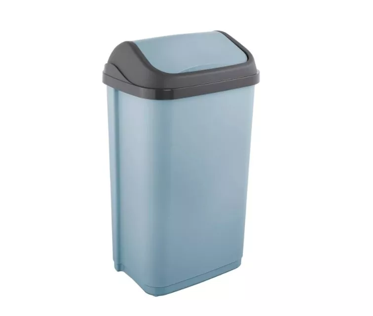 Мусорное ведро с вращающейся крышкой 50л Swantje 38.5x29x66см синее