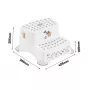 Two-tier bench Igor “Cats” 40x37x21cm white