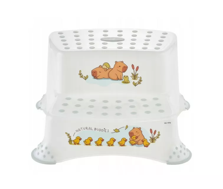 Two-tier bench Igor “Cute Capybara” 40x37x21cm white