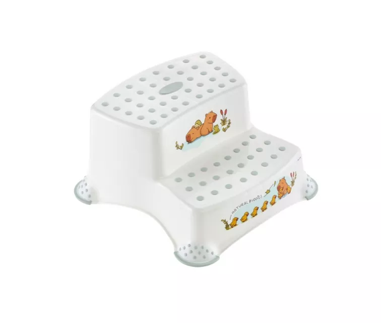 Two-tier bench Igor “Cute Capybara” 40x37x21cm white