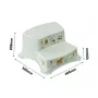 Two-tier bench Igor "Funny Farm" 40x37x21cm soft green