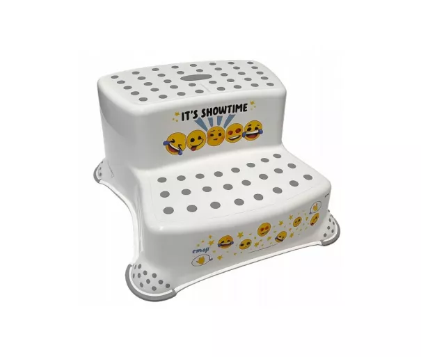 Two-tier bench Igor "Emoji Showtime" 40x37x21cm white