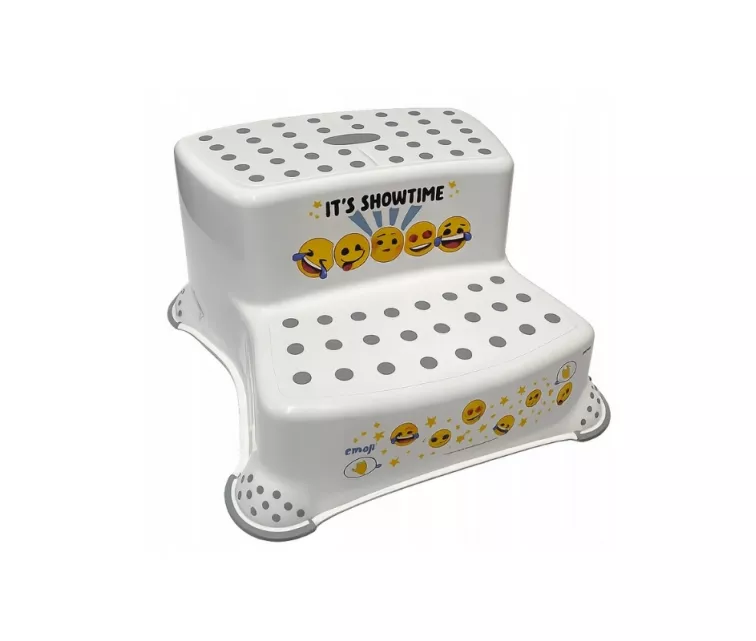 Two-tier bench Igor "Emoji Showtime" 40x37x21cm white