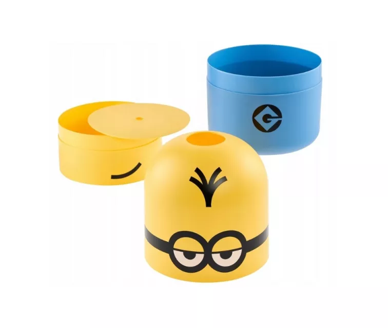 Storage box Kevin 10L "Minions" Ø20x38cm yellow/blue