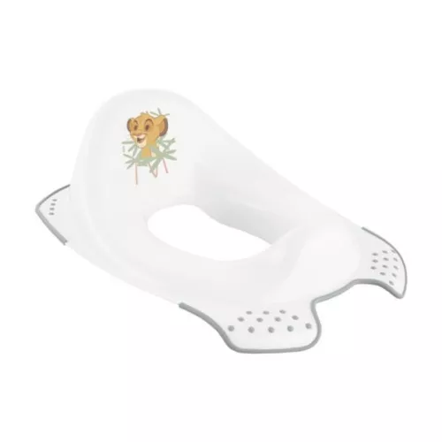 Toilet training seat with anti-slip function Ewa "Lion King" 30x40x15cm white