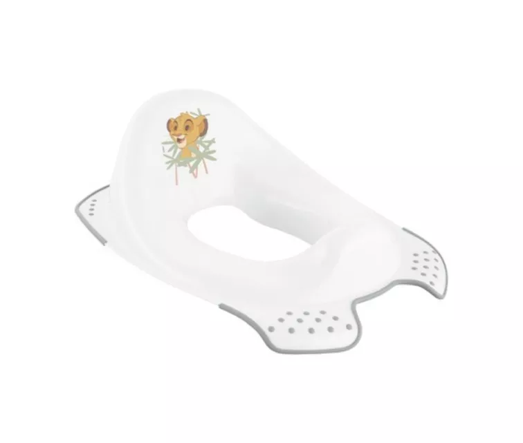 Toilet training seat with anti-slip function Ewa "Lion King" 30x40x15cm white