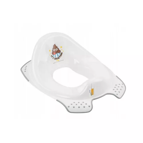 Toilet training seat with anti-slip function Ewa "Emoji Showtime" 30x40x15cm white