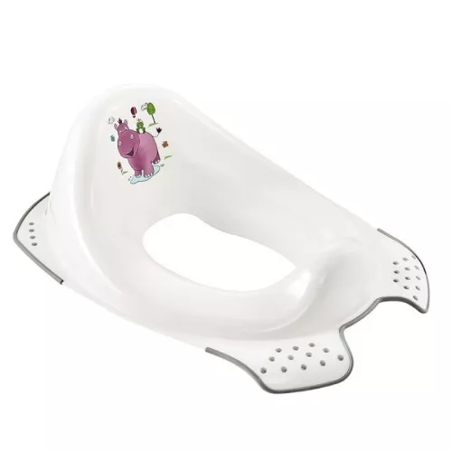 Toilet training seat with anti-slip function Ewa "Hippo" 30x40x15cm white