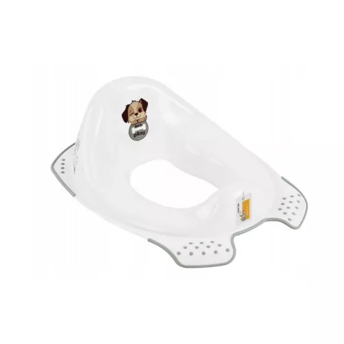 Toilet training seat with anti-slip function Ewa "Dogs" 30x40x15cm white