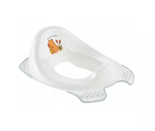 Toilet training seat with anti-slip function Ewa “Cute Capybara” 30x40x15cm white