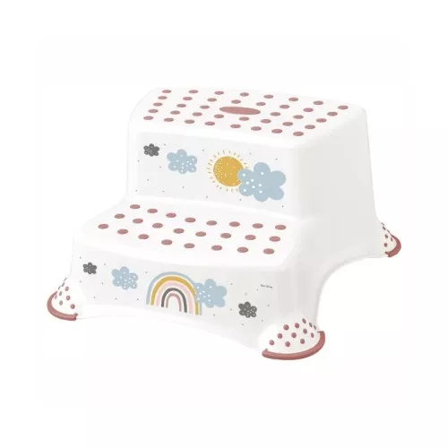 Two-tier bench Igor "Rainbow" 40x37x21cm white