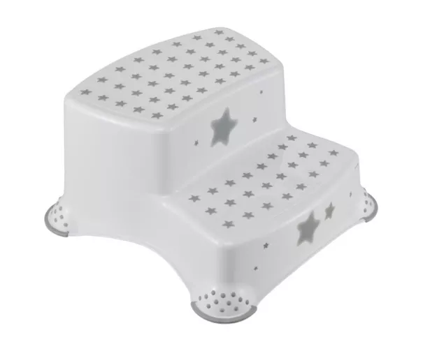 Скамья двухступенчатая Игорь "Звезды" 40x37x21см белая