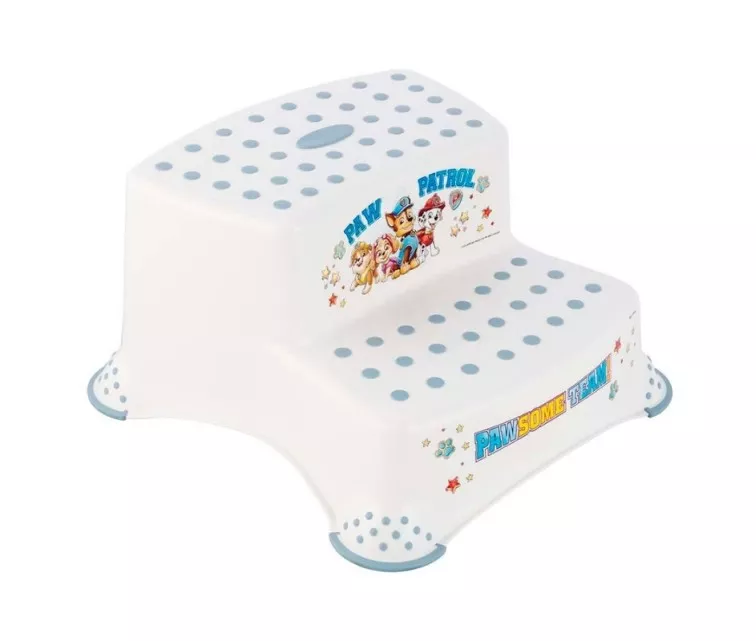 Dviejų pakopų suoliukas Igor "Paw Patrol" 40x37x21cm baltas
