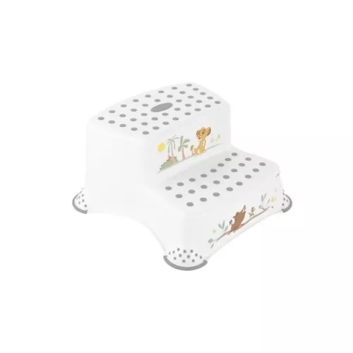 Two-tier bench Igor "Lion King" 40x37x21cm white