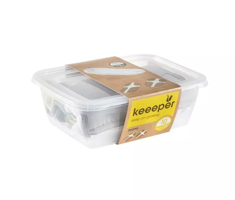 Kūdikių vonios sietelis su kamščiu 84/100cm Iwona šviesiai pilka