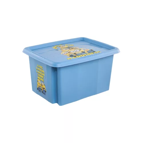 Karp kaanega 15L Karolina “Minions Happiness” 38x29.5x20.5cm helesinine