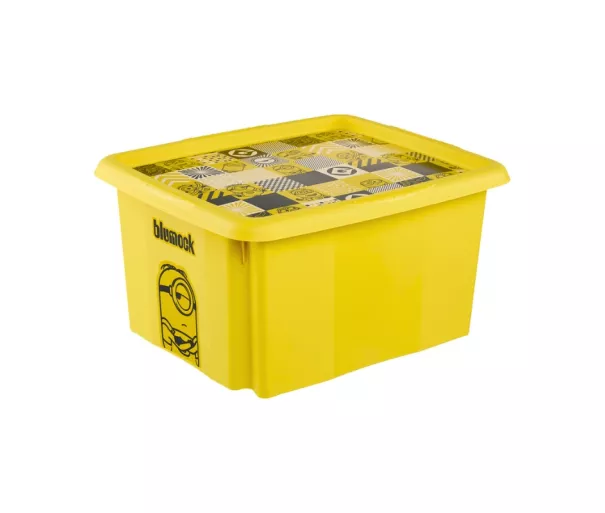 Karp kaanega 24L Karolina “Minions Mosaic” 42.5x35.5x22.5cm kollane