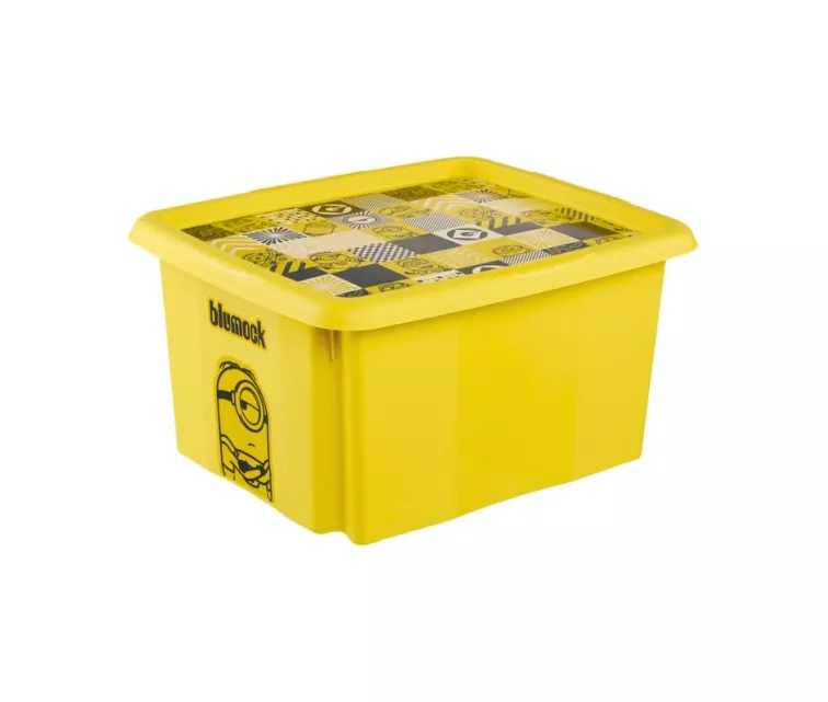Karp kaanega 24L Karolina “Minions Mosaic” 42.5x35.5x22.5cm kollane