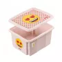 Box with lid 24L Karolina “Emoji Hearts” 42.5x35.5x22.5cm pink