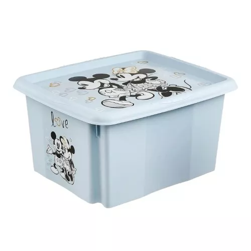 Kast kaanega 24L Karolina "Miki Hiir" 42.5x35.5x22.5cm sinine
