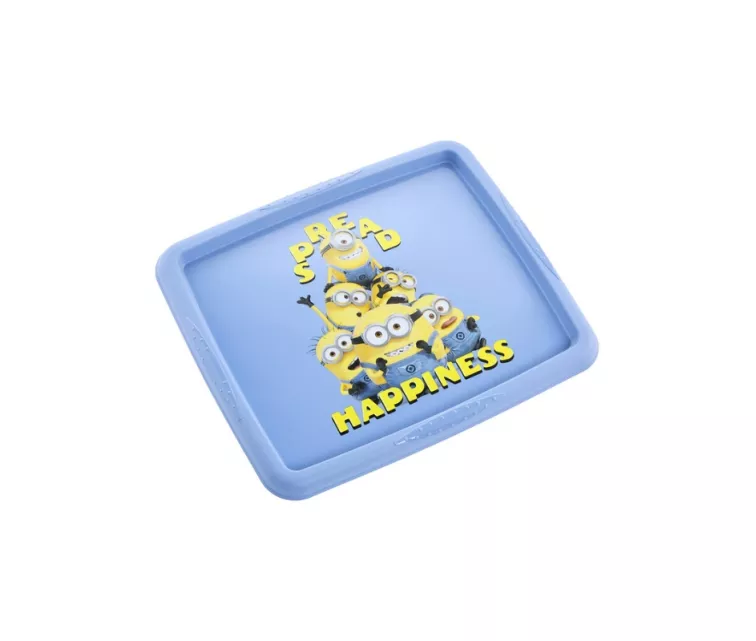 Box with lid 24L Karolina “Minions Happiness” 42.5x35.5x22.5cm light blue