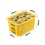 Box with lid 45L Karolina “Minions Mosaic” 55.5x40x30cm yellow