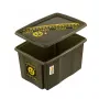 Box with lid 45L Karolina “Emoji Danger” 55.5x40x30cm olive color