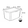 Box with lid 30L Karolina “Capybara” 45x35x27cm soft purple