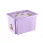 Box with lid 30L Karolina “Capybara” 45x35x27cm soft purple