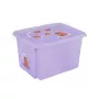 Box with lid 45L Karolina "Capybara" 55.5x40x30cm soft purple