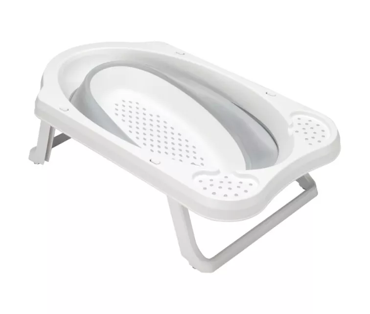 Sulankstoma kūdikio vonelė Maja "Pure" 48x82x23,5cm pilka