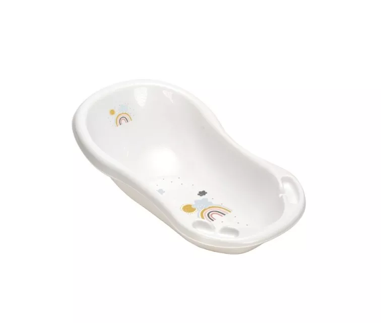 Beebivann 84cm korgiga Maria "Vikerkaar" 84x49x29cm valge