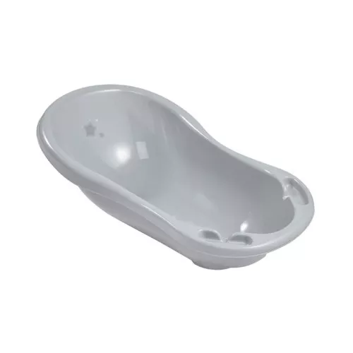 Детская ванночка 84 см с пробкой Мария "Звезды" 84x49x29 см серая