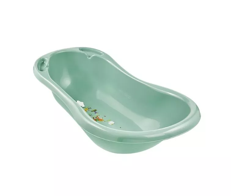 Beebivann 84cm korgiga Maria "Funny Farm" 84x49x29cm roheline