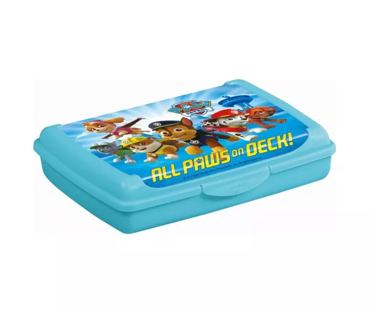 Food storage container deco-click-box mini 0.5L Olek "Paw Patrol" 17x13x3.5cm blue