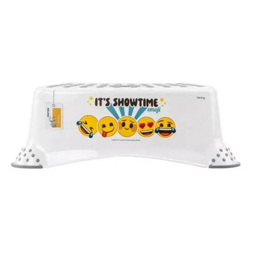 Ступенька Tomek "Emoji Showtime" 40,5x28,5x14 см, белая.
