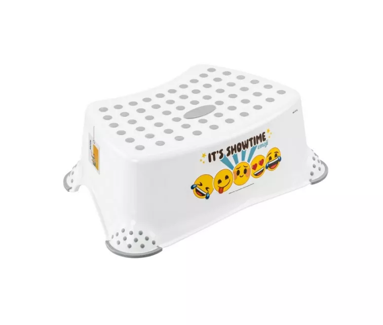 Step stool Tomek "Emoji Showtime" 40.5x28.5x14cm white