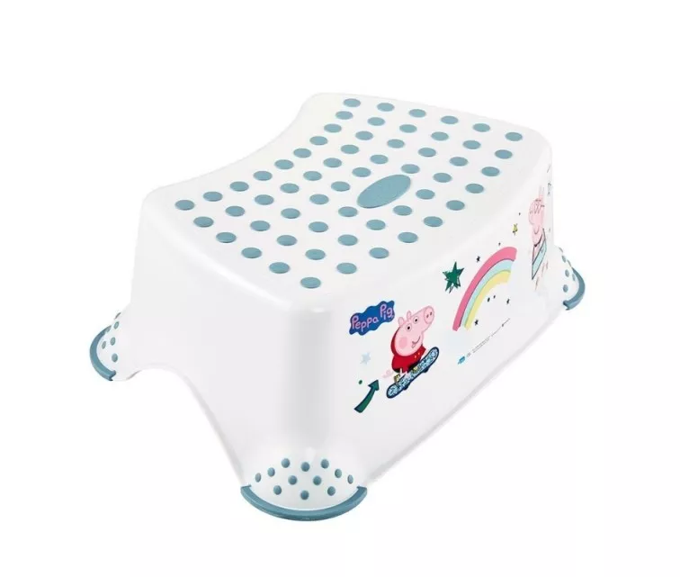 Žingsnių suoliukas Tomek "Peppa Pig" 40,5x28,5x14cm baltas