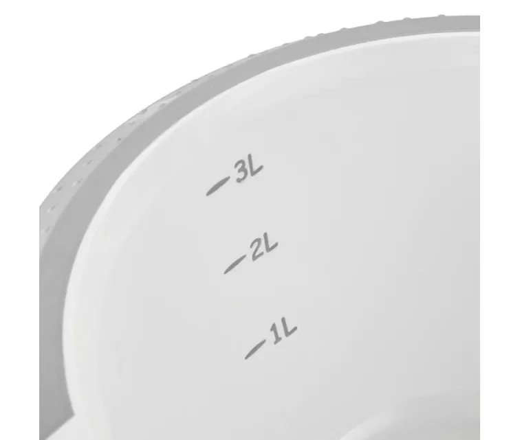 Миска для смешивания с нескользящей функцией 3,5 л Carlotta Ø26x14 см белая/серая