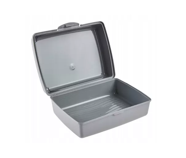 Контейнер для хранения продуктов deco-click-box midi 1L Carla “Monster” 17x13x7 см, серый