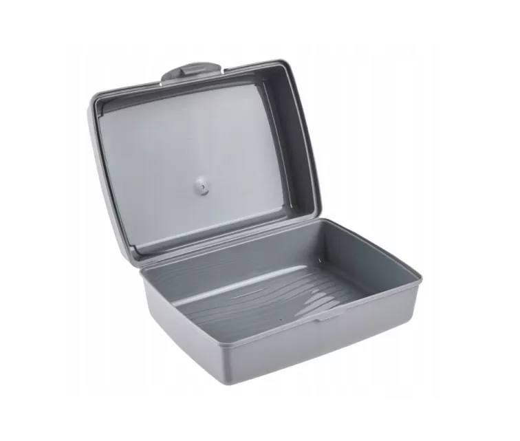 Контейнер для хранения продуктов deco-click-box midi 1L Carla “Monster” 17x13x7 см, серый