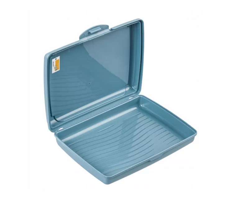 Food storage container deco-click-box mini 0.5L Carla "Cosmos” 17x13x3.5cm blue