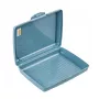 Food storage container deco-click-box mini 0.5L Carla "Cosmos” 17x13x3.5cm blue