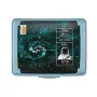 Food storage container deco-click-box mini 0.5L Carla "Cosmos” 17x13x3.5cm blue