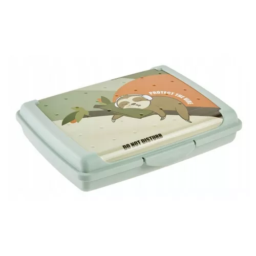 Pārtikas uzglabāšanas trauks deco-click-box mini 0,5L Carla “Lazy Lui” 17x13x3,5cm zaļš