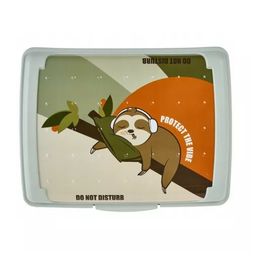 Pārtikas uzglabāšanas trauks deco-click-box mini 0,5L Carla “Lazy Lui” 17x13x3,5cm zaļš