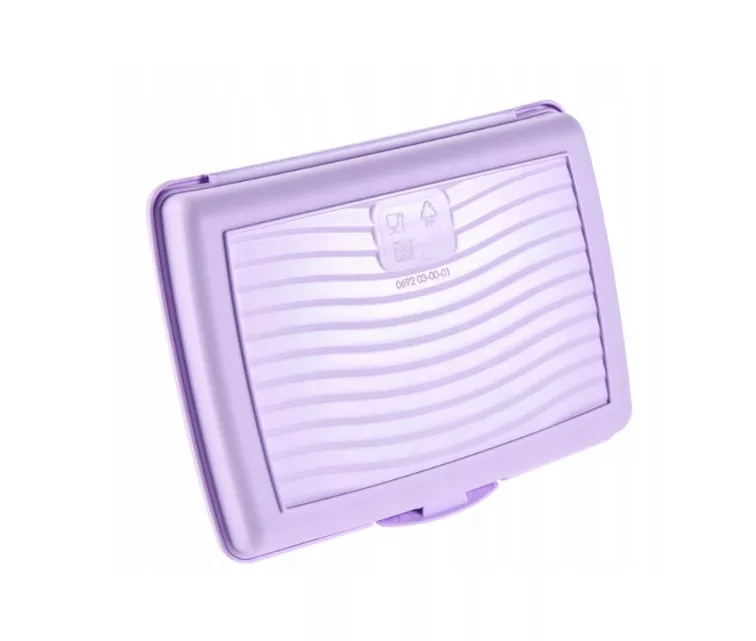 Контейнер для хранения продуктов deco-click-box mini 0.5L Carla “Capybara” 17x13x3.5cm, нежно-фиолетовый